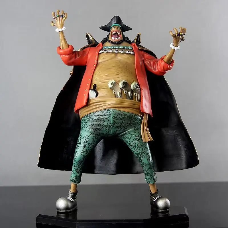 

One Piece Blackbeard Figura Four Emperors Seven Warlords of the Sea Anime de estatua 10.23Inch/26cm Can be move PVC Mode Toys