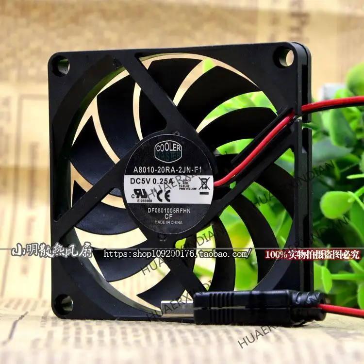 Novo 8cm 5v 8010 kit de montagem do ventilador de refrigeração usb