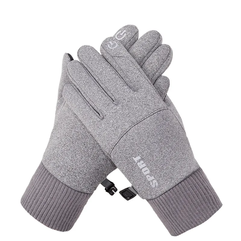 Winter Outdoor Sports Running Glove Warm Touch Screen Gym Fitness Full Finger Gloves For Men Women Knitted Magic Gloves