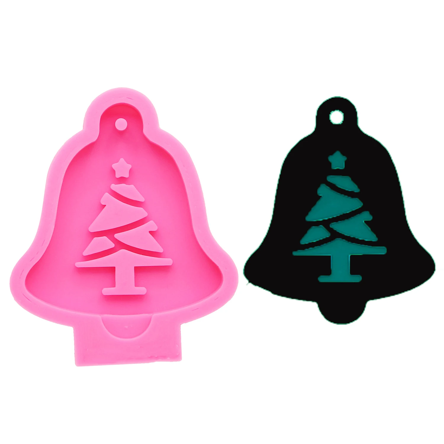 Snowflake Christmas Tree Silicone Mold Epoxy Resin Casting Mold for DIY Christmas Ornament Pendant Charm Soap Candle