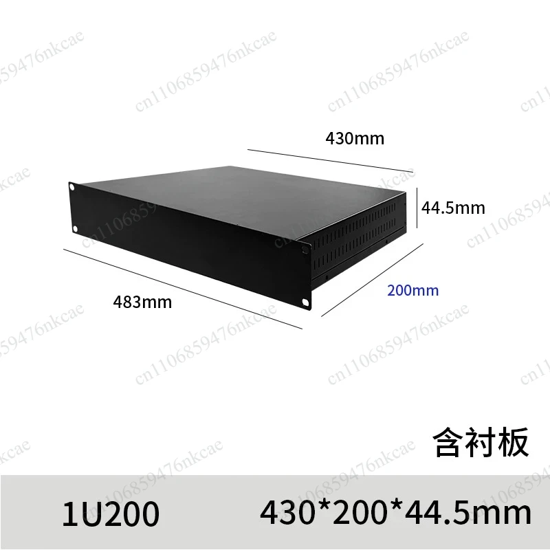 19-inch  2U Standard Industrial Control Chassis 500mm Deep Sheet Metal Enclosure Machined Server Chassis