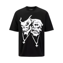 New 24 Men KEN CARSON HOMIXIDE GANG Double Skull T Shirts T-Shirt Hip Hop Skateboard Street Cotton T-Shirts Tee Top US size N133