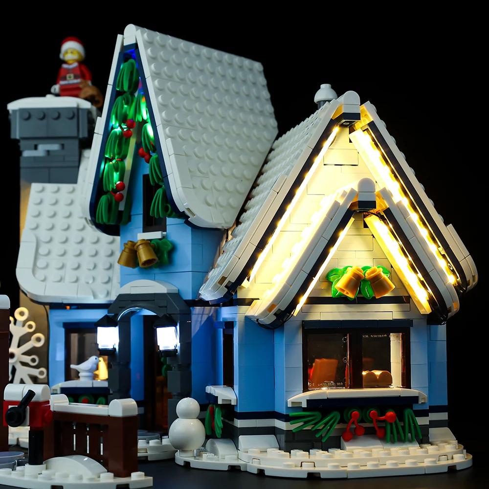 No Bricks Led Light Kit for Santa’s Visit Winter Village 10293