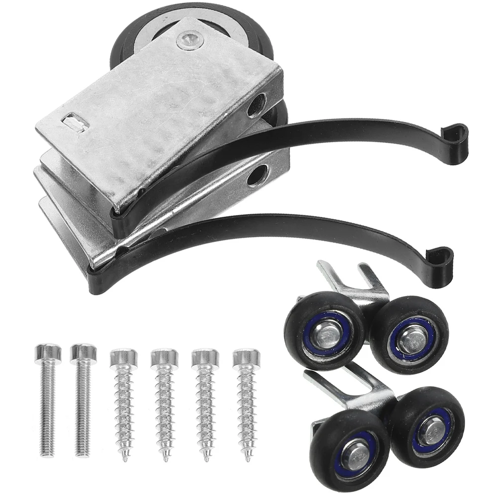 

2 set 2 Sets Sliding Door Pulley Metal Rollers Wheel for Cabinet Drawer Suspension Track Furniture Hardware Accessories