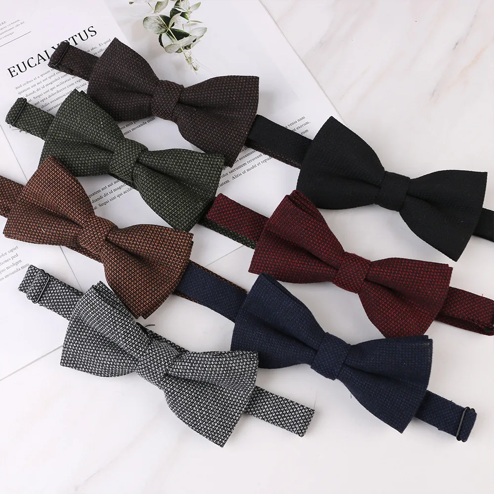 جديد القطن ربطة القوس فيونكة القوس عقدة الكبار بلون بووتيس Cravats حزب بووتيس للرجال الهدايا