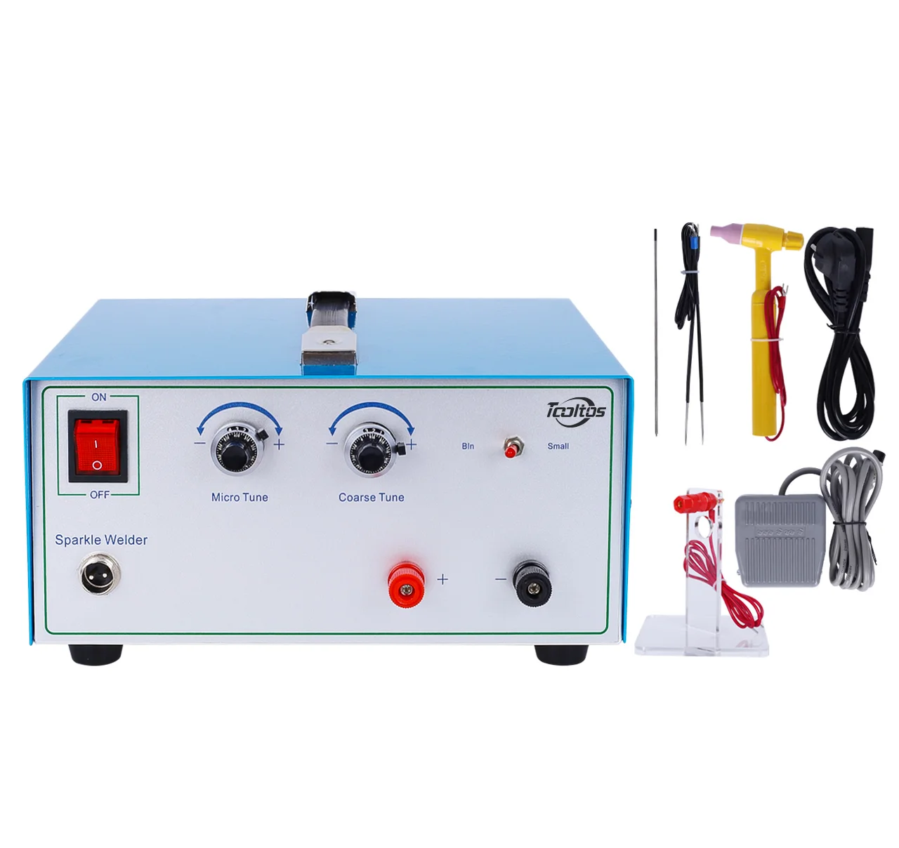 TOOLTOS 80A Machine Spot Solder Jewelry with High-Precision Current Durable Sheet Metal Soldering Tool 600W