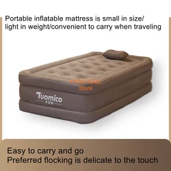 Home Inflatable Mattress Outdoor Air Mattress Single Foldable Inflatable Lazy Bed Inflatable Bed