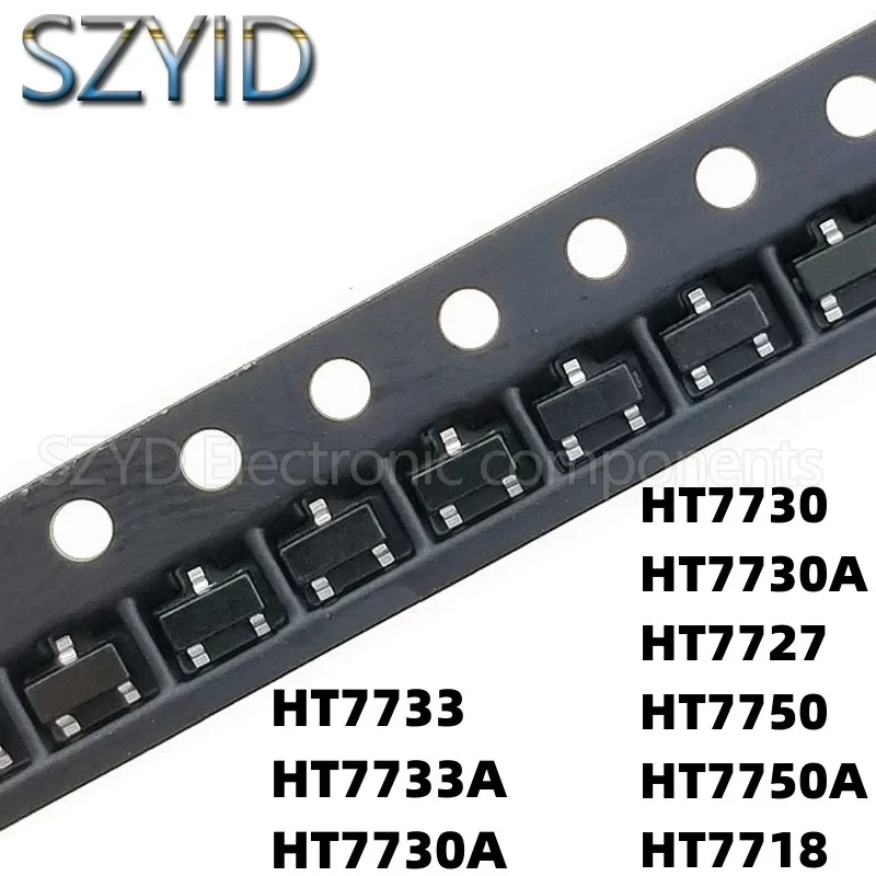 100PCS SOT23 HT7733 HT7733A HT7730A HT7730  HT7727 HT7750 HT7750A HT7718