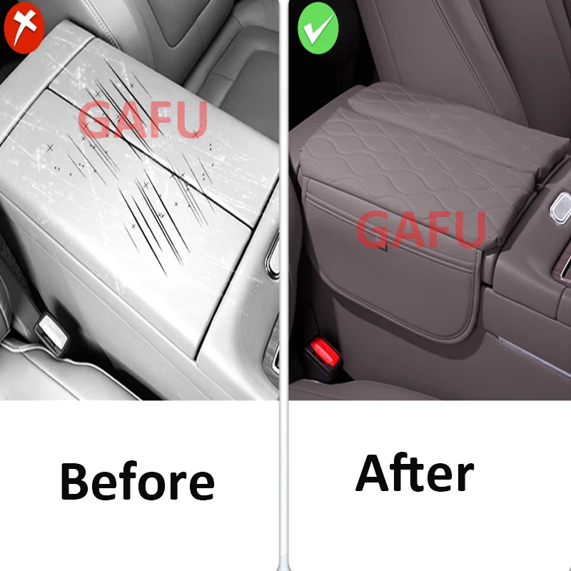 Cojín para caja de mano AITO M9 2024 2025, almohadilla de elevación de almacenamiento de Control Central de PU, cubierta de accesorios especiales interiores