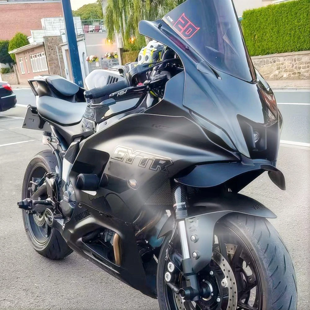 For YZF R7 2025 Motorcycle Downforce Naked Frontal Spoilers Winglet Aerodynamic Wing Front Spoiler Kit R7 2022-2025