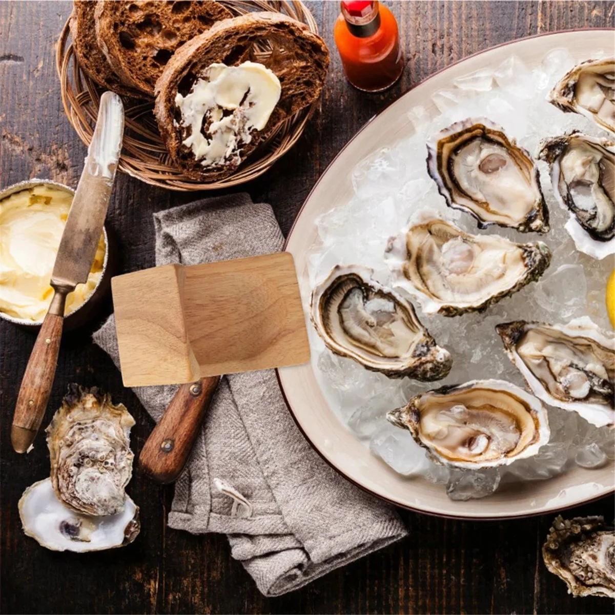 Открывалка для очистки устриц Шукер Зажим для морепродуктов Держатель инструмента Молюски Ручной моллюск Skorupiak