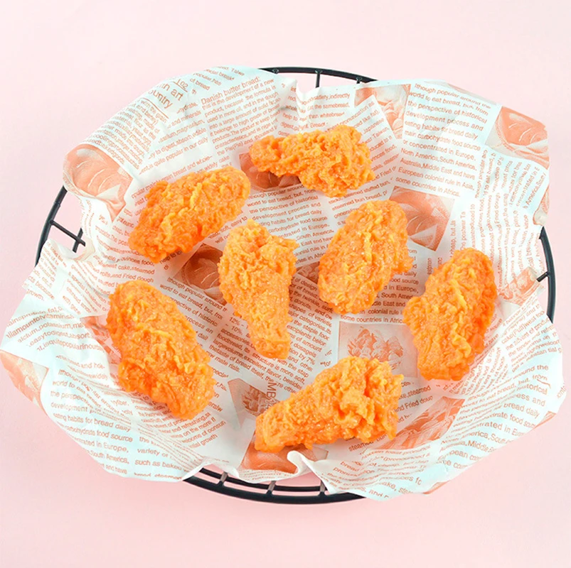 1Pcs Simulation Fried Chicken Wings and Legs Fake Food Model Burger Shop Western Food Display Props Ornaments DIY Party Decor