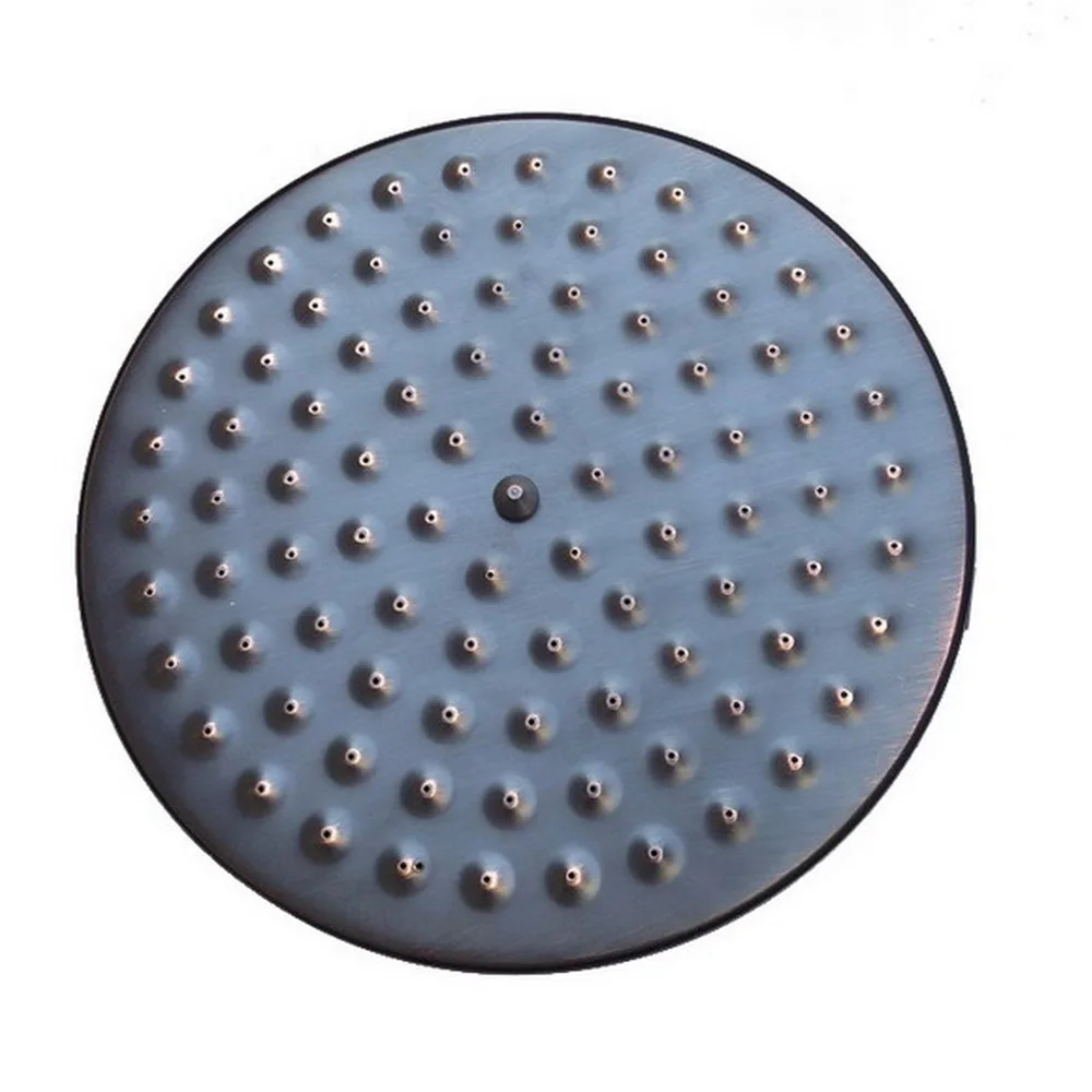 7.7 inch Round OverHead Rain Shower Head Black Oil Rubbed Brass Shower Head Bathroom Fitting tsh010