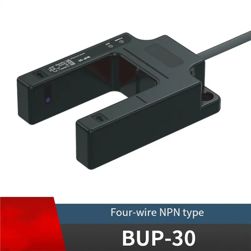 【RECOMENDAR】Elevator Leveling Sensor U-Shaped Switch Slot Type 12-24V DC NPN Through Proximity Switch Sensor