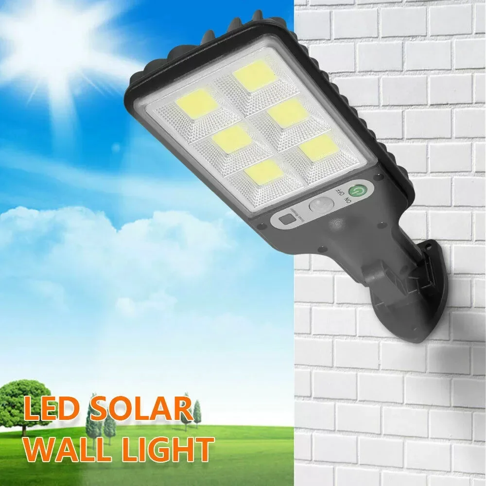 Outdoor Solar Street Lights Motion Sensor Wire Free Wall Lamp 3 Lighting Mode Garden Courtyard Security Lighting