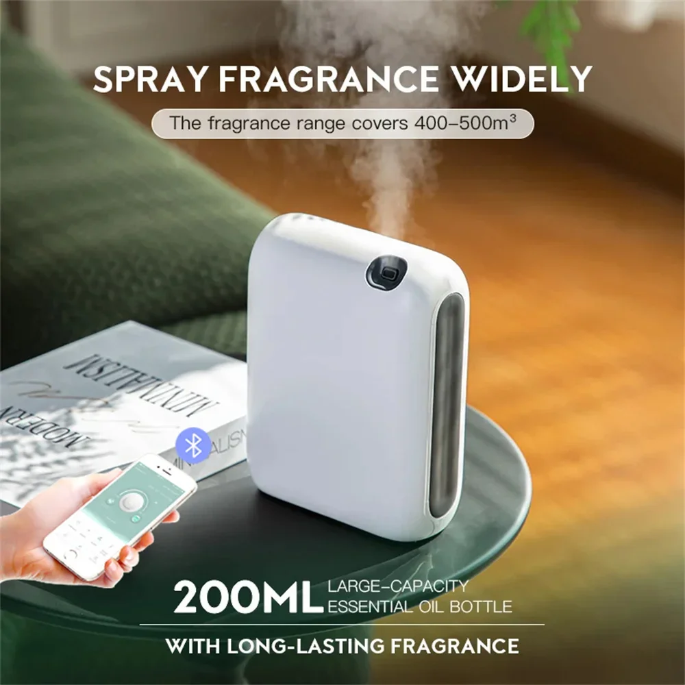 

500m³ Room Fragrance Aroma Diffuser Perfume Electric Aromatic Spray Machine Electric Smell Home Bluetooth Air Freshener Machine