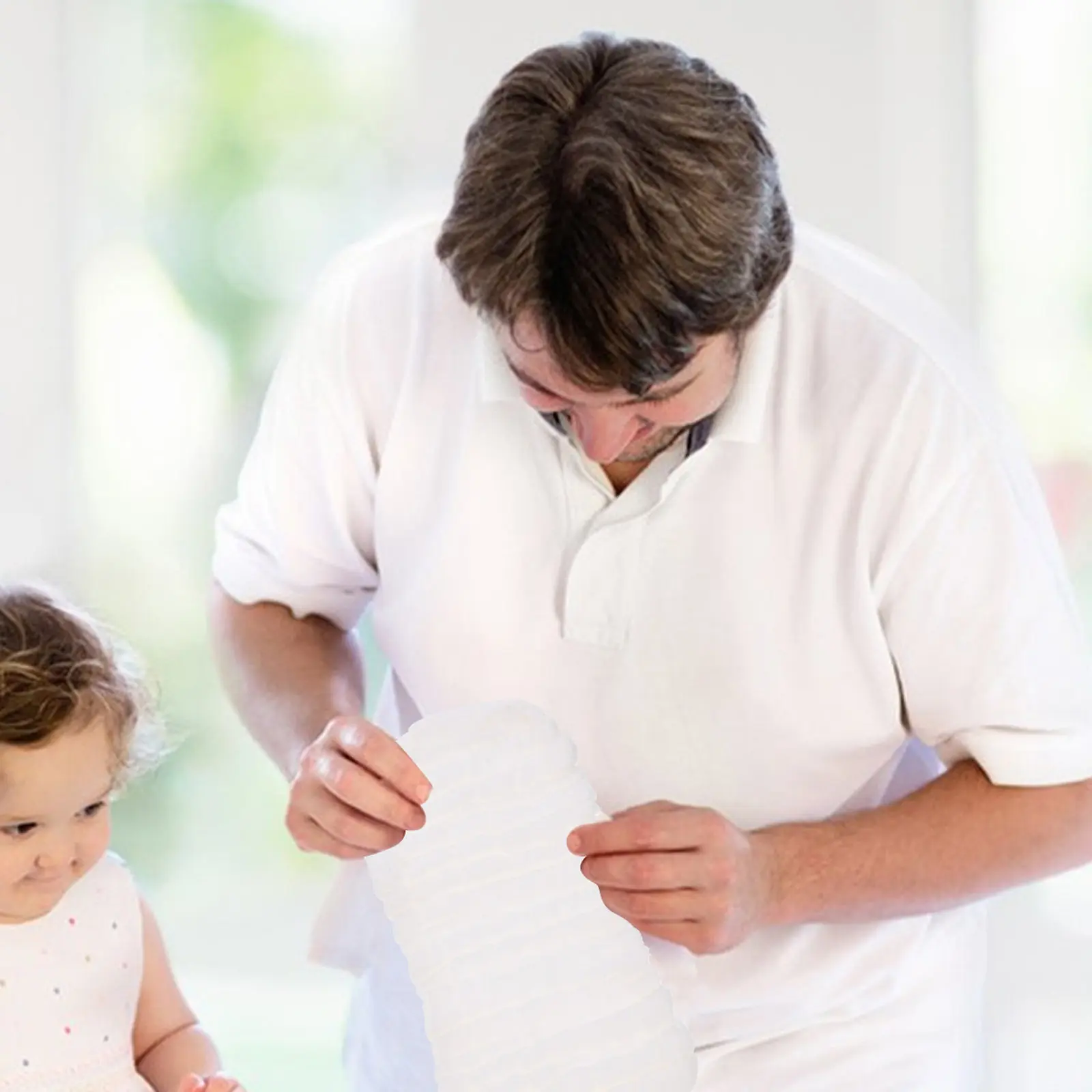 

10 шт. Мягкие хлопковые дышащие многоразовые моющиеся вкладыши для подгузников для новорожденных, с защитой от протеканий, тканевые вкладыши для детских подгузников