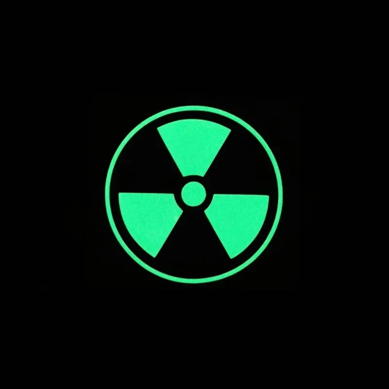 Danger Caution Radiation Hazard Waterproof Vinyl Sticker Decal for Fuel Tank Cap, Motorcycle Laptop Phone Multi Scene Decor