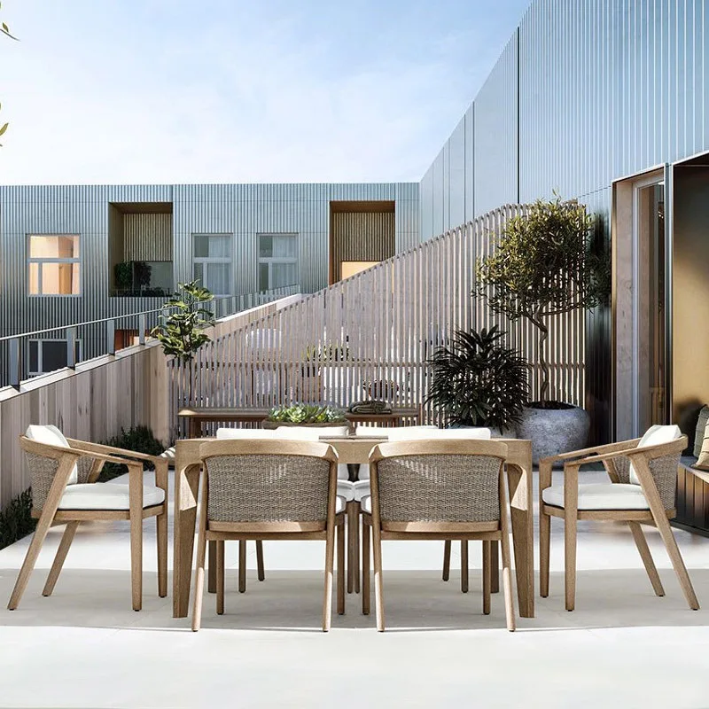 Mesas e cadeiras externas personalizáveis