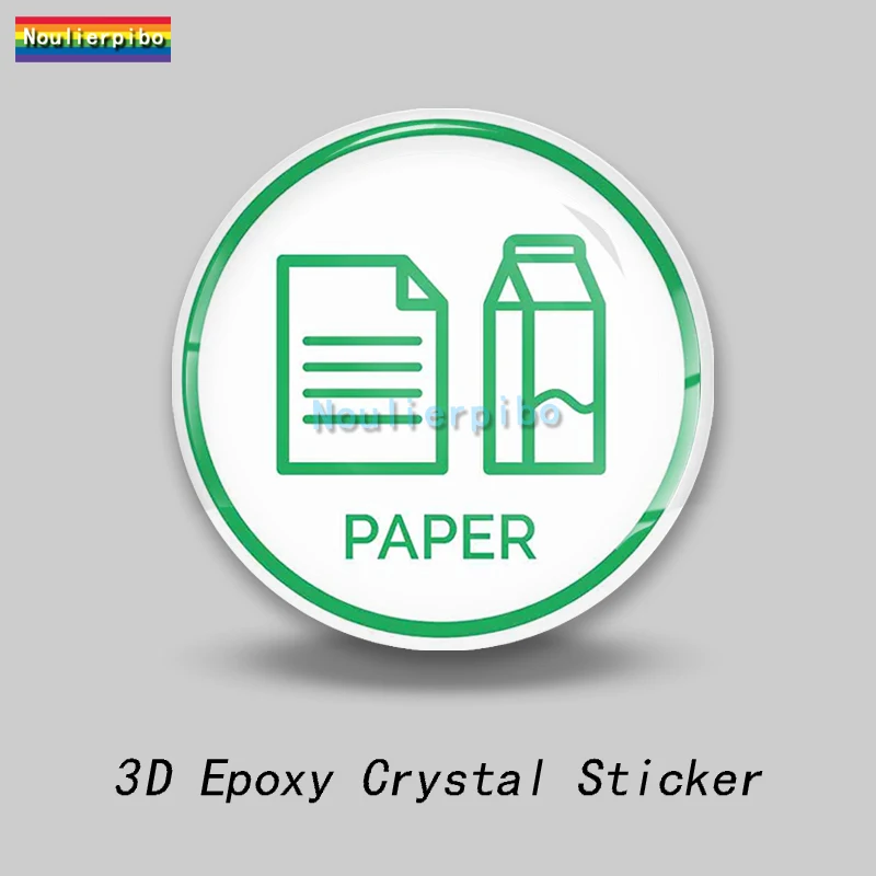 3D Creative Stereo Epoxy Dome Car Sticker Color Waste PVC Car Trolley Case Laptop Mobile Phone Office Supplies Vinyl Decal