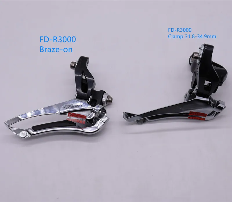 SHIMANO SORA FD R3000 front deraiilleur braze on clamp 31.8 34.9mm
