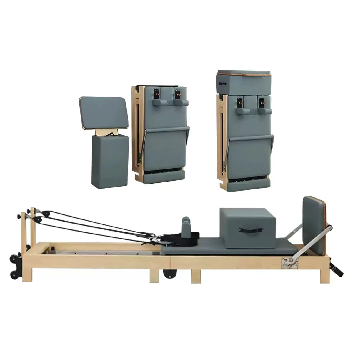Factory Wholesale Customizable Pilates Core Bed Supports One Piece Dropshipping, Foldable Professional Pilates Reformer view 2