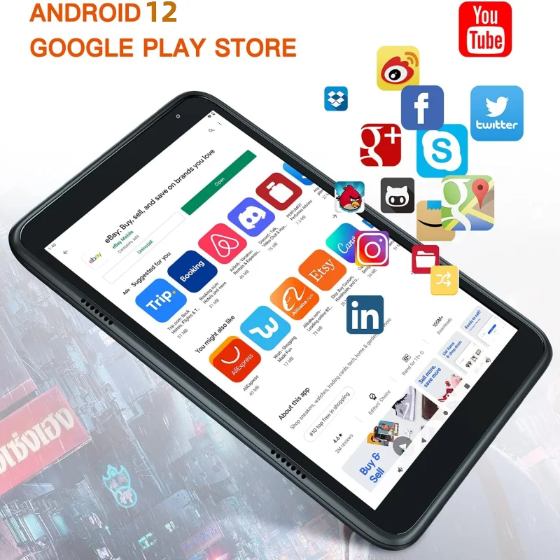 8 INCH QP80 Android 12 Kid Tablet PC 3GB RAM 32GB ROM Newest Sales 1024 x 600 pixels MTK8168  QuadCore 1.4GHz GPS WIFI