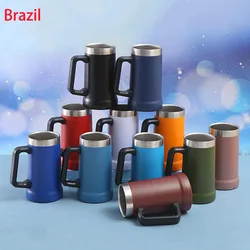 Free Name 24OZ Beer Wine Thermos Big Capacity Cups Insulated Tumbler Coffee Mug Vacuum Thermos Cup Coffee Tumbler Egg Shape