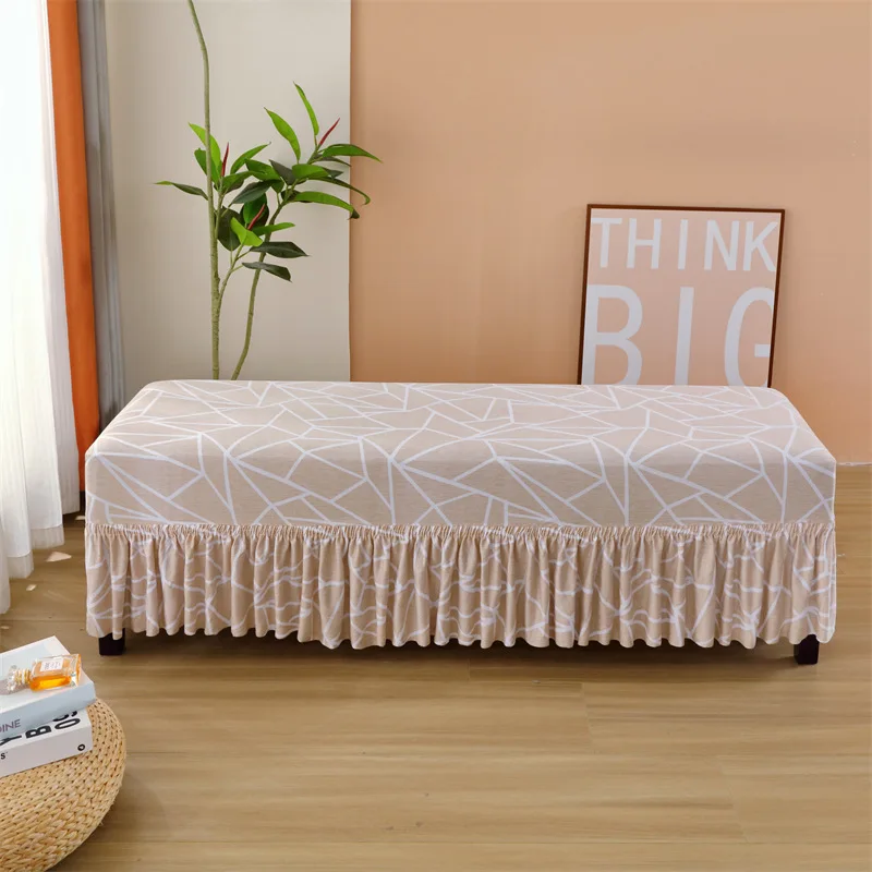 Full Skirt Skirt Stool Cover, Bench Sub Cover, Piano Seat Cover, Bed Tail Shoe Changing Stool, Pleated Skirt Dust Cover