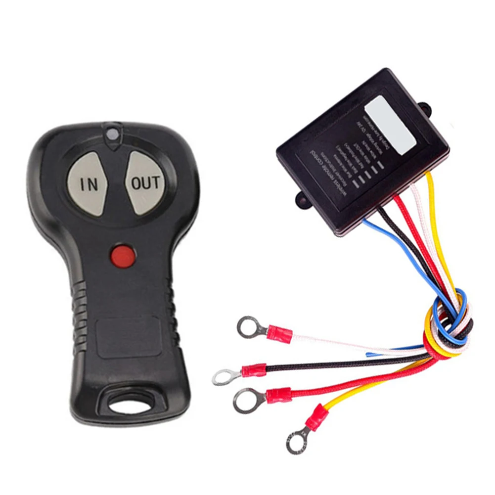 12V/24V Wireless Winch Remote Control Set Car Remote Control Receiver For ATVs UTVs Power Tools Replacement Accessories