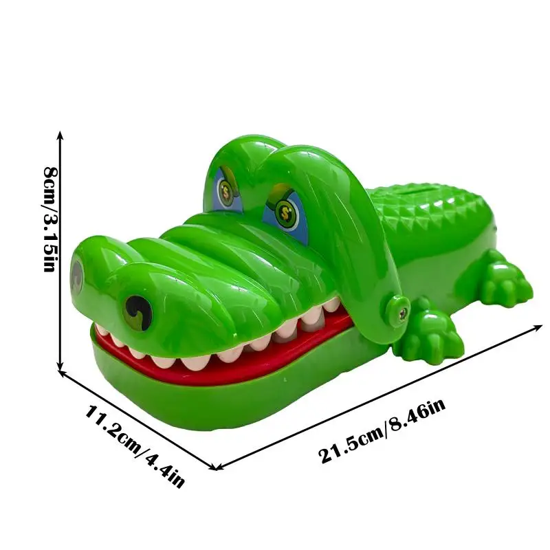 Crocodile Fingers Bites Teeth Piggy Bank Safe Kids Toys Coin Money Saving Box Funny Parent-child Interaction Game Birthday Gift