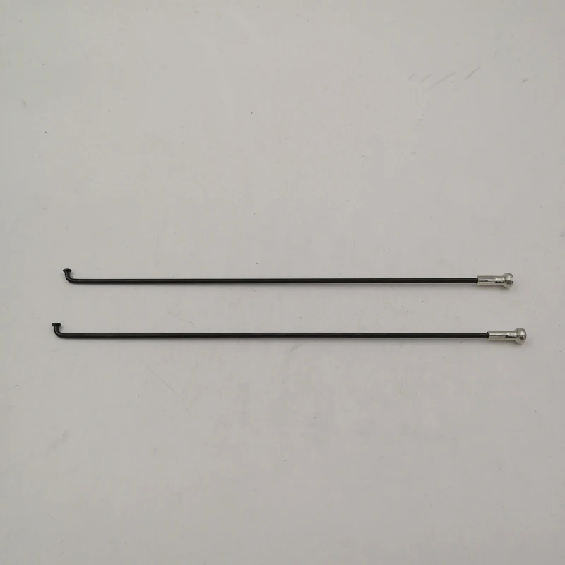 36 PCS A Lot 14G Diameter 2.0mm J-bend Round Body Material 304 Stainless Steel Black Color Mountain Bike Spokes With Brass Nuts