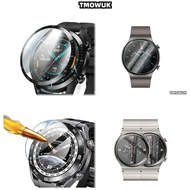 For Huawei WATCH GT2 GT3 GT4 GT5 Pro Cyber Ultimate 41 42 43 46mm, Trendy Glass Screen Cover