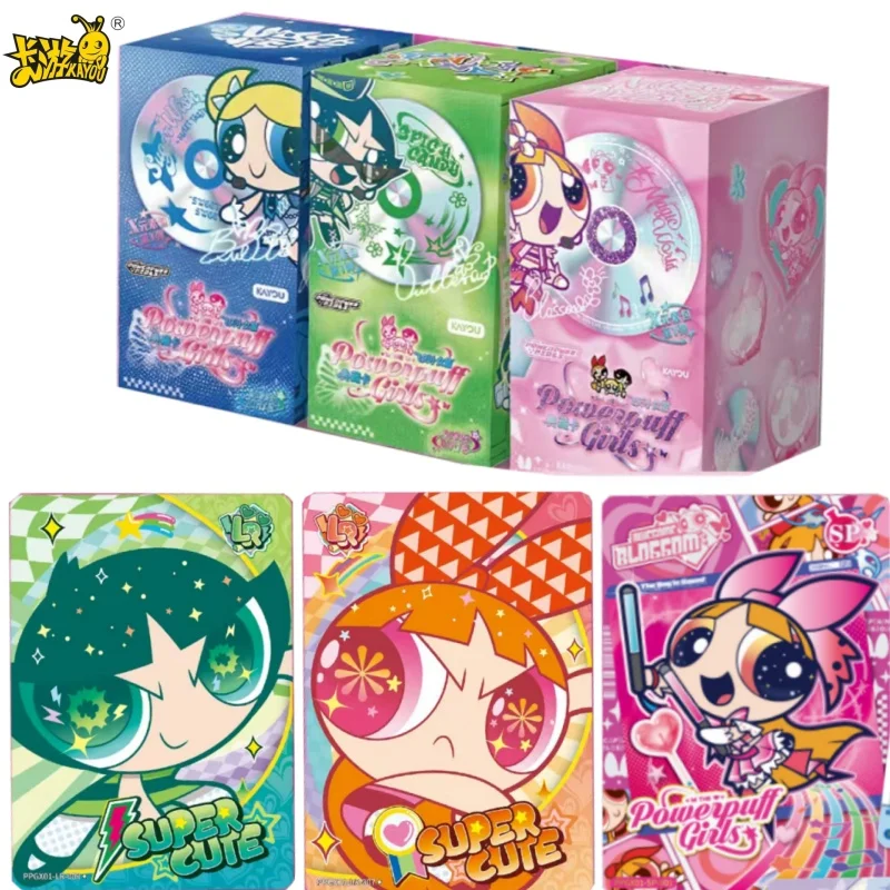 

KAYOU Genuine The Powerpuff Girls Card X Element Package Animation Cartoon Game Collection Card Peripheral Toy Gift