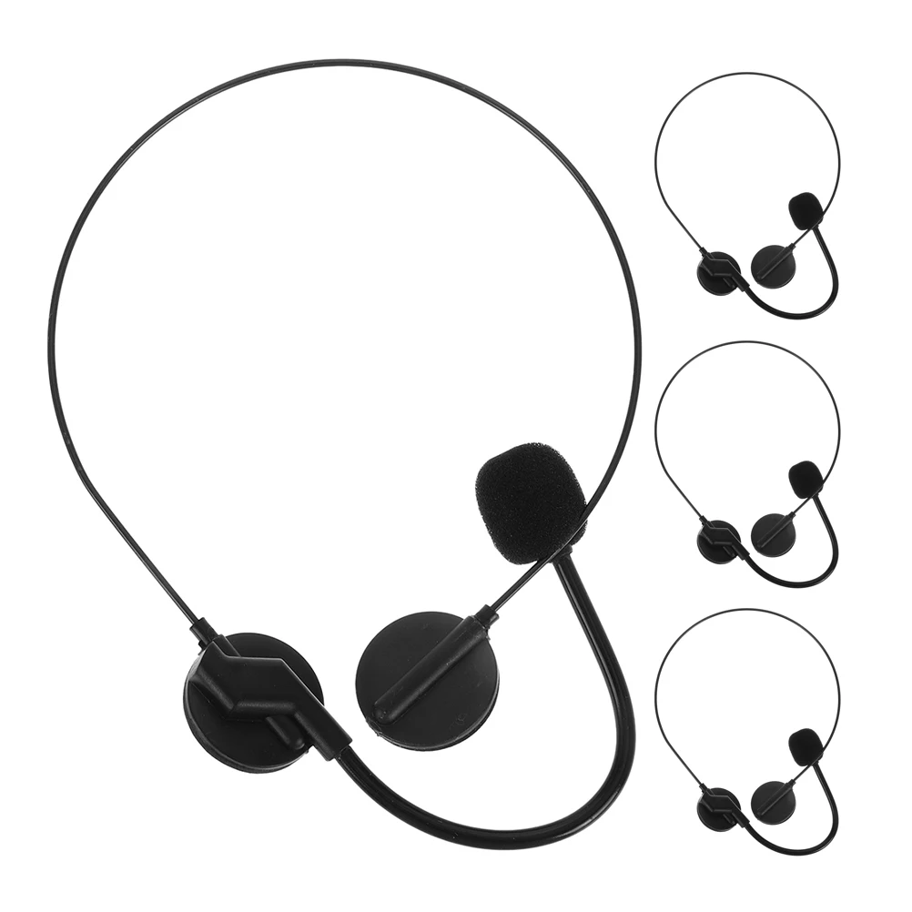 

Fake Headset Props Costume Headphones Cosplay Party Accessories Accessory for Supplies Microphone