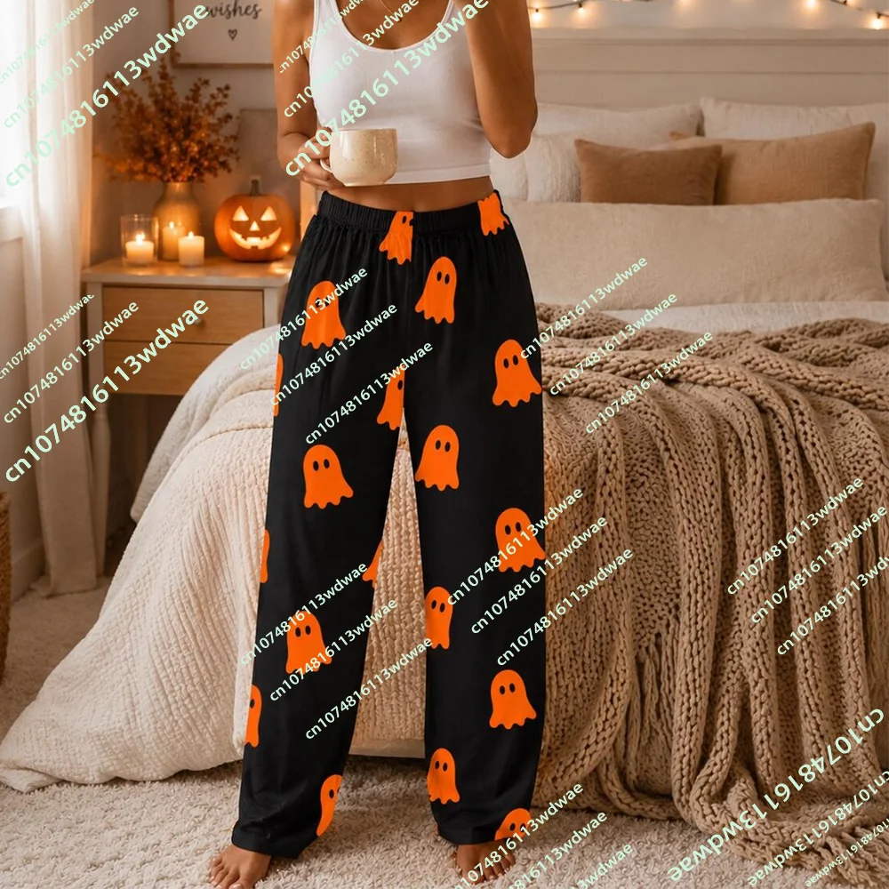 Halloween Ghost Pajama Pants for Women Kids Sleep Pants Cute Family Halloween Dress up Gifts Family Halloween Lounge Pants