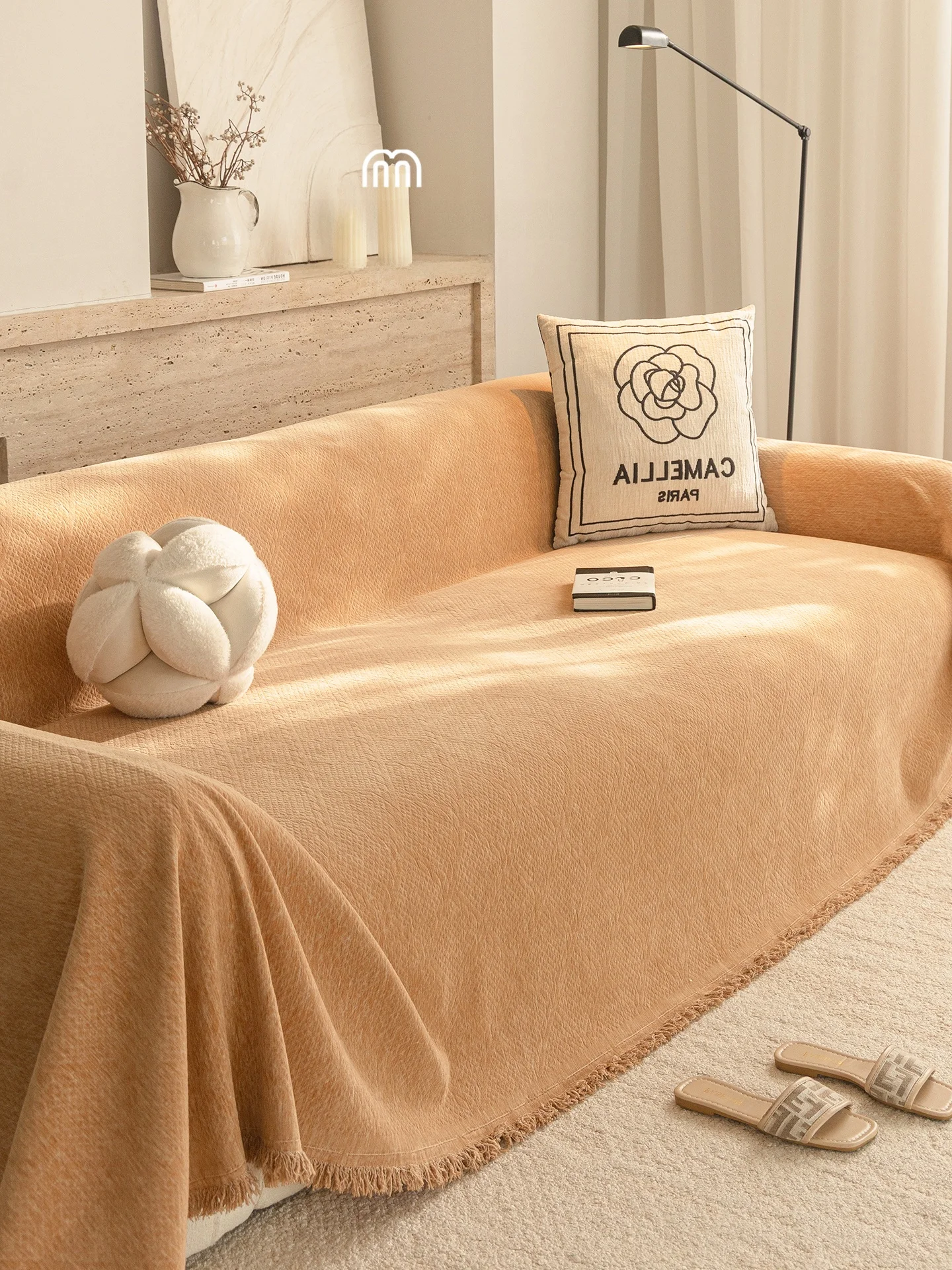 Mlife Simple Pure Color Sofa Cover High-End Living Room Sofa eet  Scratch Proof Four Seasons Universal Modern Sle