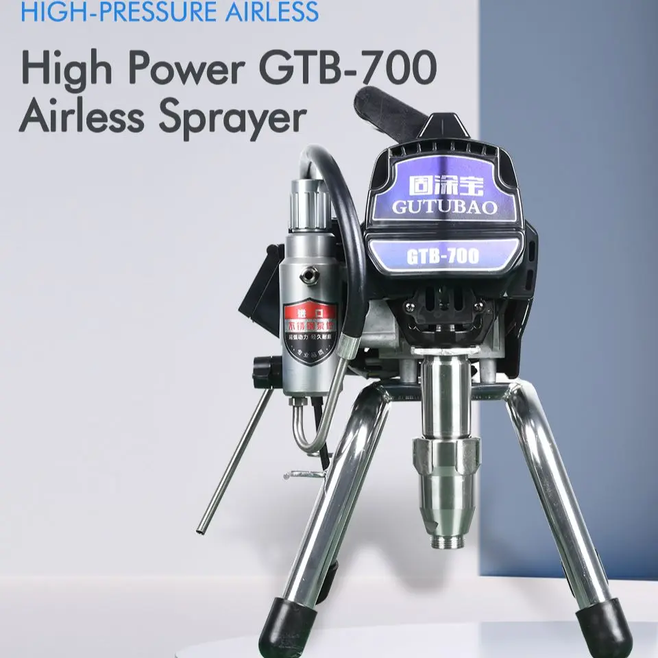 High Pressure Airless Paint Sprayer 2500W 220V Profesional Spraying Machine GTB700 For Home Improvement Paint Tool Construction