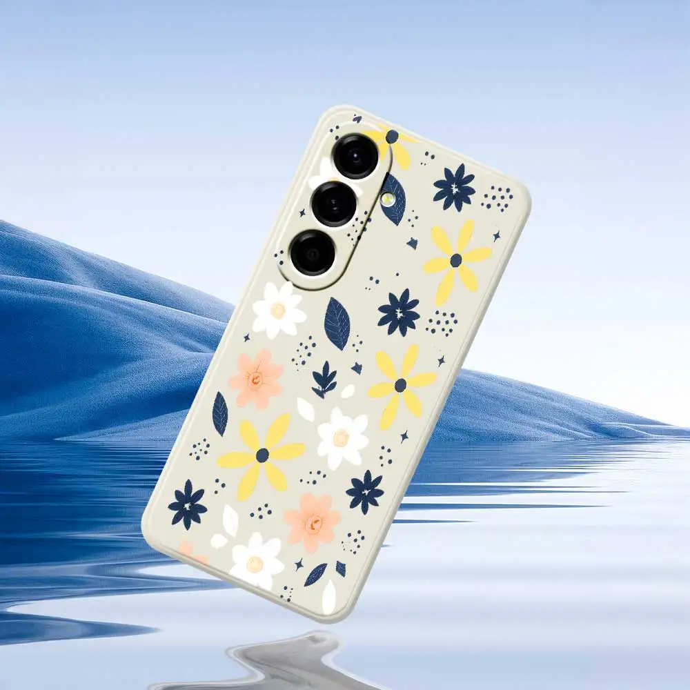 Чехол для телефона со свежим и нежным цветком для Samsung Galaxy A56 A32 A23 A22 5G A32 A23 4G A55 A54 A53 A52 A51 A35 A34 A31 Soft Cover
