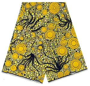 Hot Guaranteed Veritable Dutch Wax African Ankara Real Ghana Wax 6 Yards African Printed Fabric 100% Cotton New Arrival