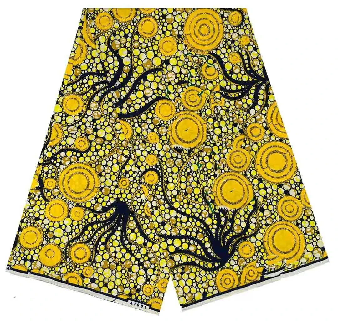 Hot Guaranteed Veritable Dutch Wax African Ankara Real Ghana Wax 6 Yards African Printed Fabric 100% Cotton New Arrival