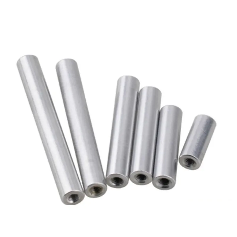 5-10pcs/lot M2 M2.5 M3 M4 M5 M6*5mm/6mm to 50mm Round aluminum standoff spacer Stud extend long nut