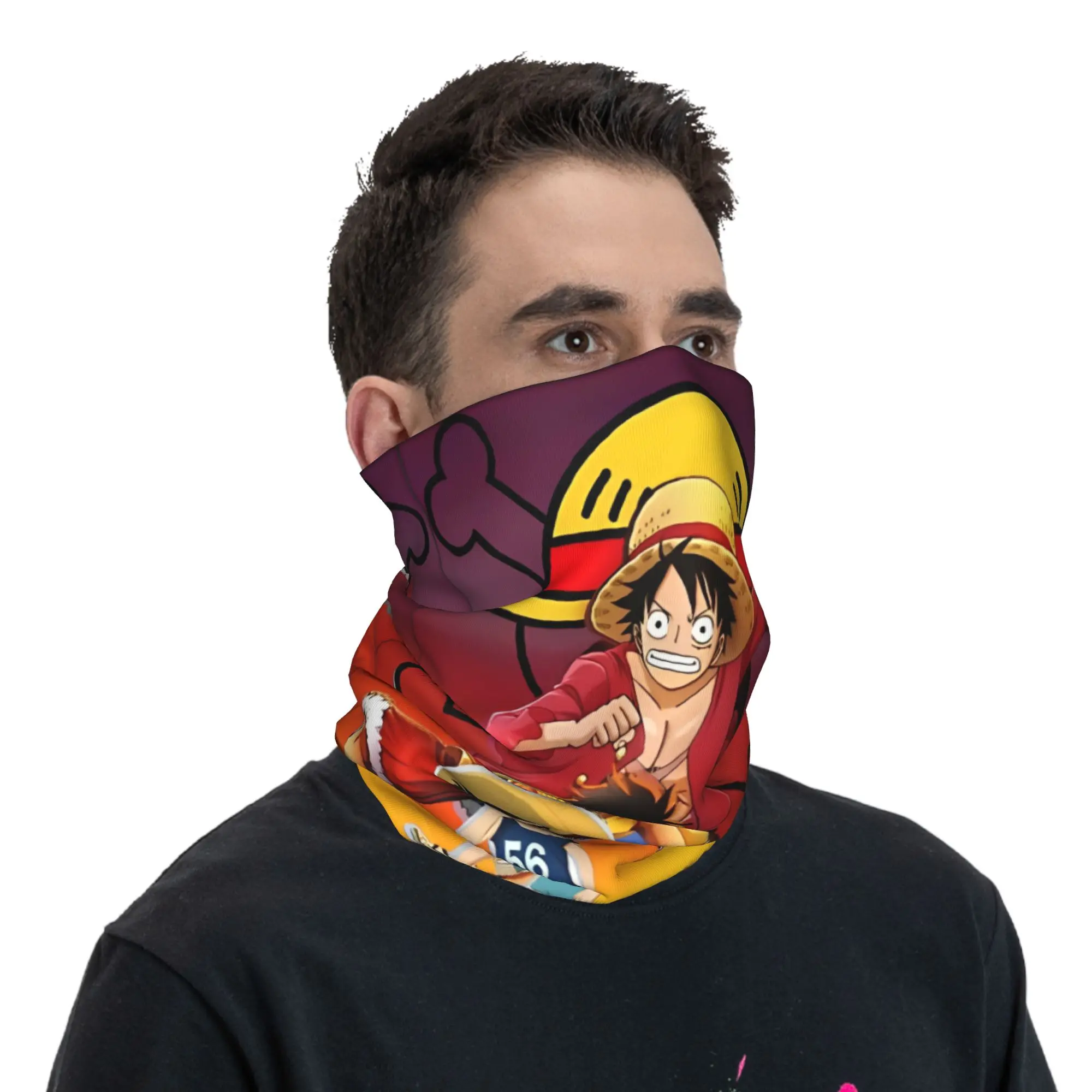 الكبار لوفي قطعة واحدة باندانا ميرش الرقبة الجراب مطبوعة التفاف وشاح متعدد الوظائف عقال لصيد الأسماك يندبروف