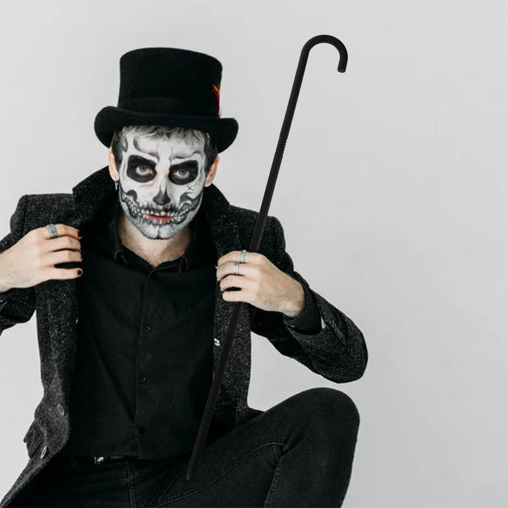 

Magician Crutch Stick Plastic Theatrical Cane Party Cosplay Stage Performance Halloween Costume Accessory Dance Prop