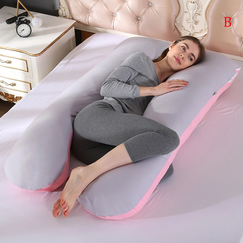 Maternity Pregnancy Boyfriend Arm Body Sleeping Pillow Case Covers Sleep U Shape Cushion Cover Maternity U-shape Pillow Case