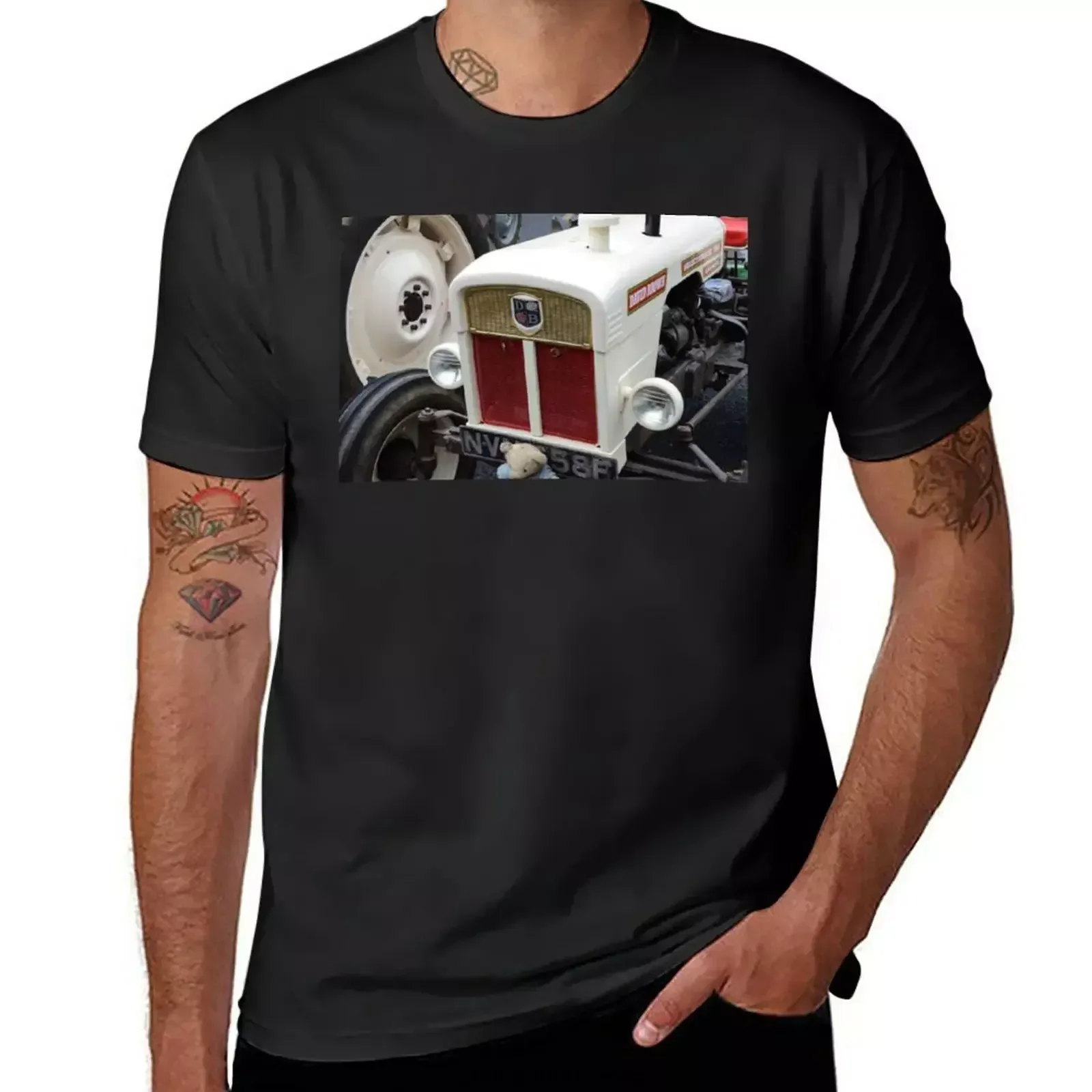 Classic British Tractor T-Shirt anime clothes summer top fitted t shirts for men