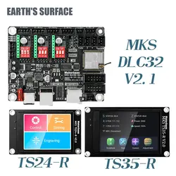 ES-Makerbase MKS DLC32 V2.1 Carte Mère 32bits Contrôleur Hors Ligne WIFI TFT Écran Tactile TS24/TS35-R Pour Machine De Gravure Laser