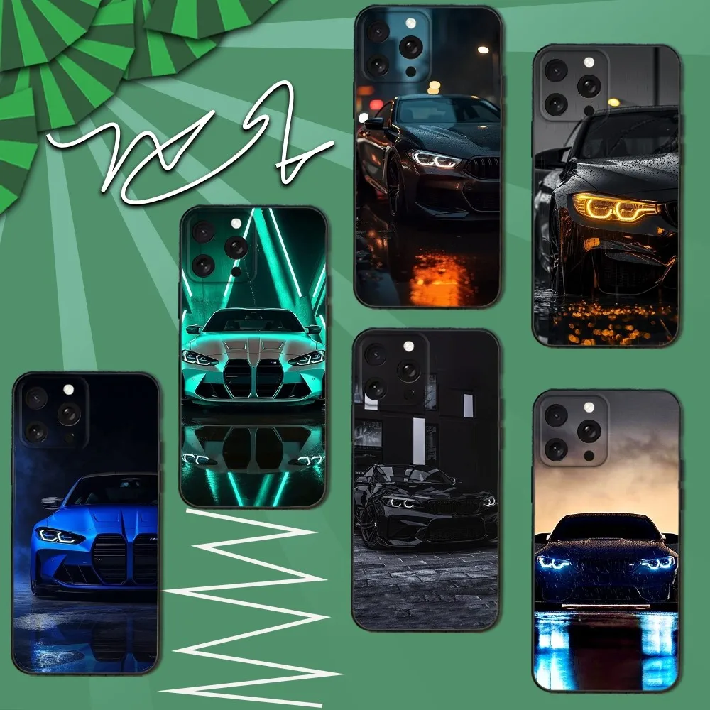 

Blue Red B-bmw-ES Car Phone Case For iPhone 16e,16,15,14,13,12,11,Pro,X,XS,Max,XR,Plus,Mini Soft Black Cover