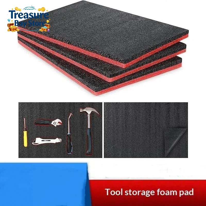 3Pcs EPE Polyethylene Tool Box Foam Inserts, Custom Shadow Foam Drawer Liner For Camera Tool Storage Cases