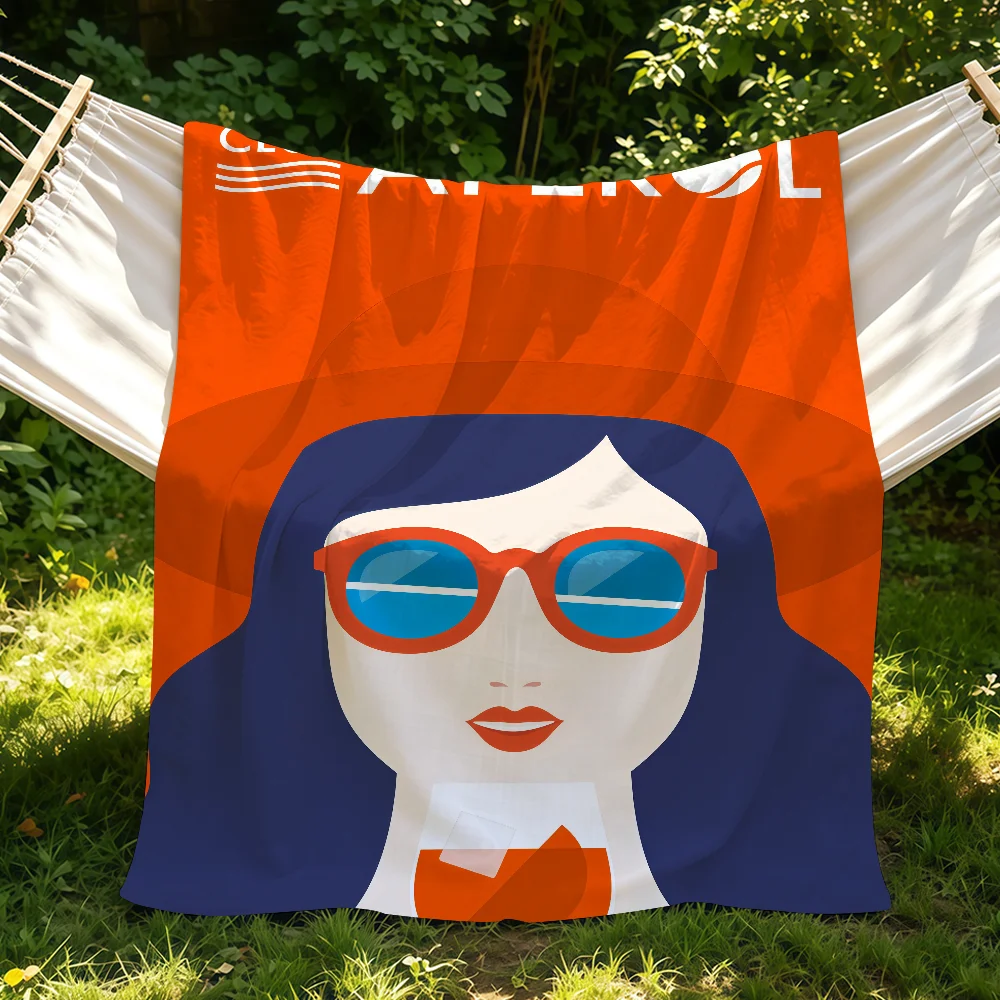 Aperols Spritz Flannel Blanket Suitable For Sofas Beds Offices Cars Outdoor Travel An Ideal Gift For Friends Family